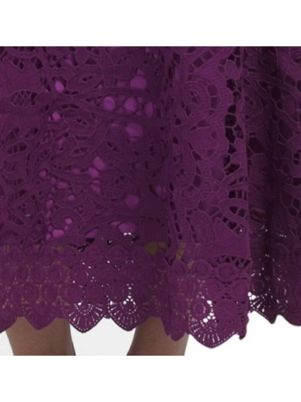 DALIA MACPHEE Long Sleeve Lace Midi Dress - Picture 6 of 6